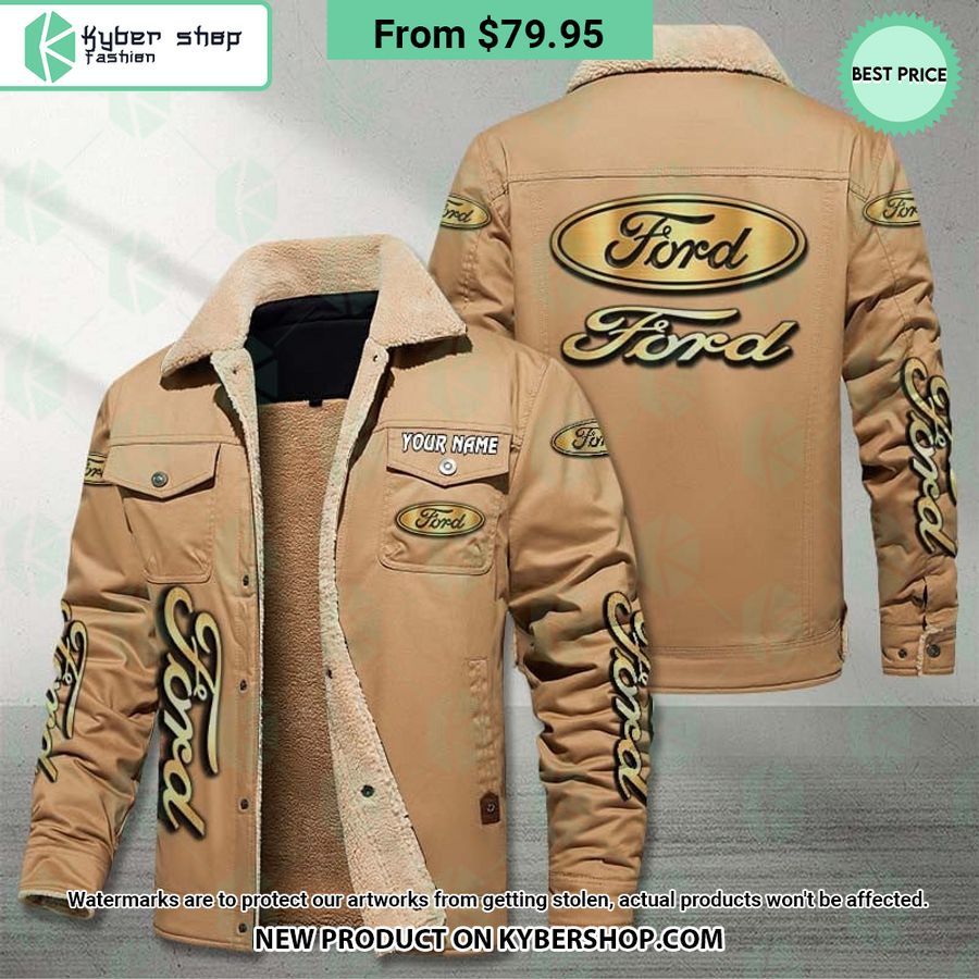 Ford CUSTOM Fleece Leather Jacket