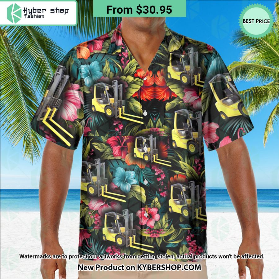 Forklift Operator Hawaiian Shirt