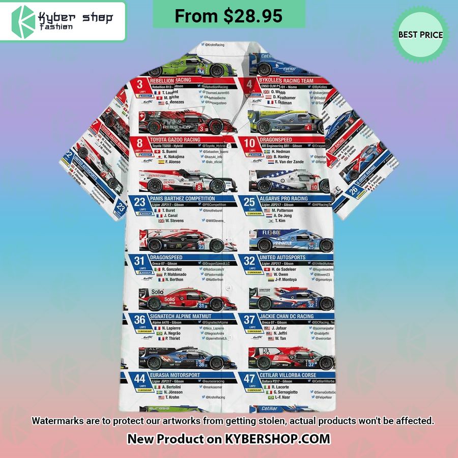 Formula One All World Drivers Champions Hawaiian Shirt Shorts
