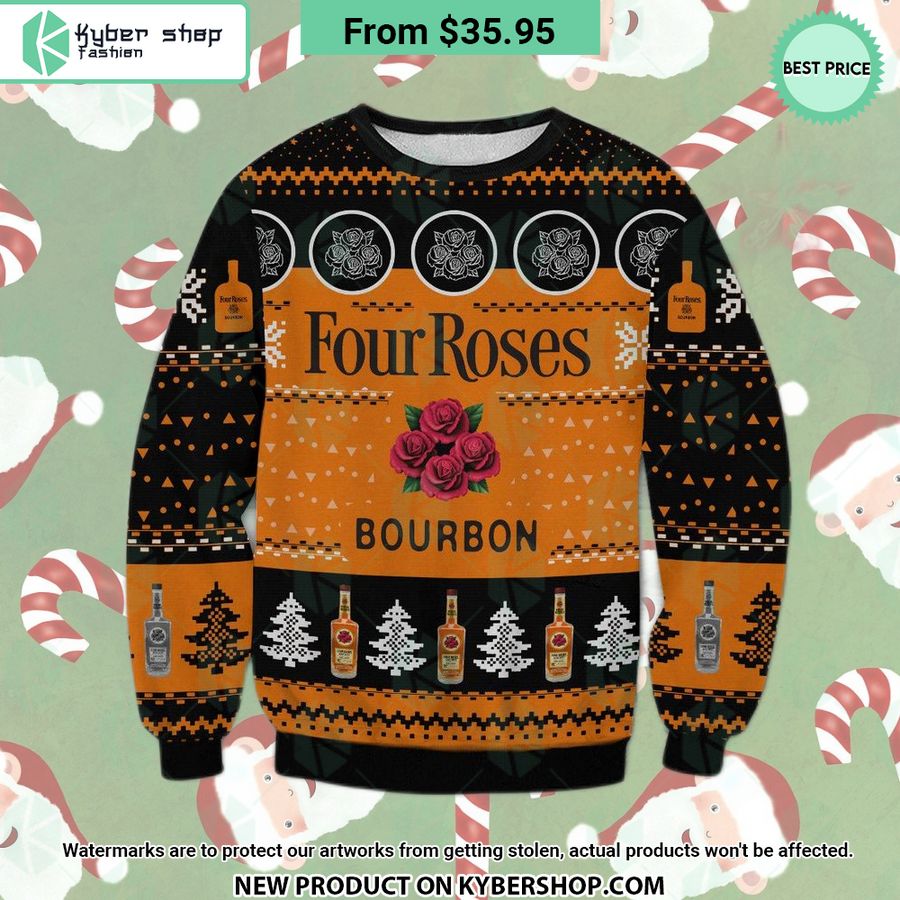 Four Roses Christmas Sweater