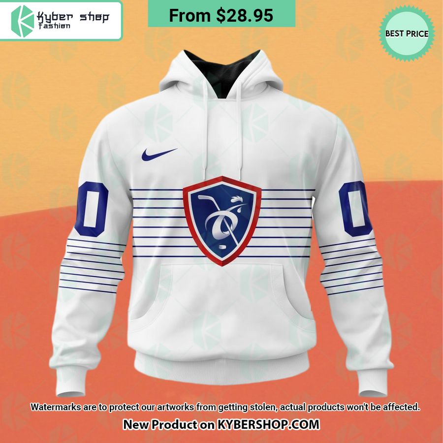 France National Ice Hockey White Hoodie, Shirt
