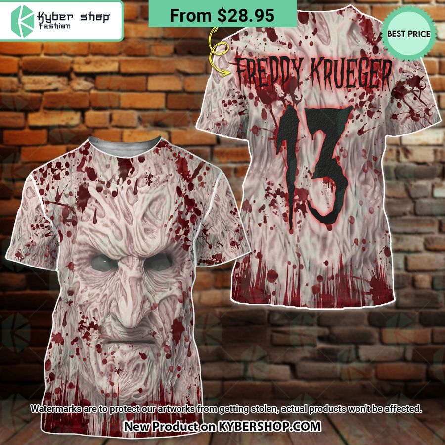 Freddy Krueger Face Blood CUSTOM Hoodie