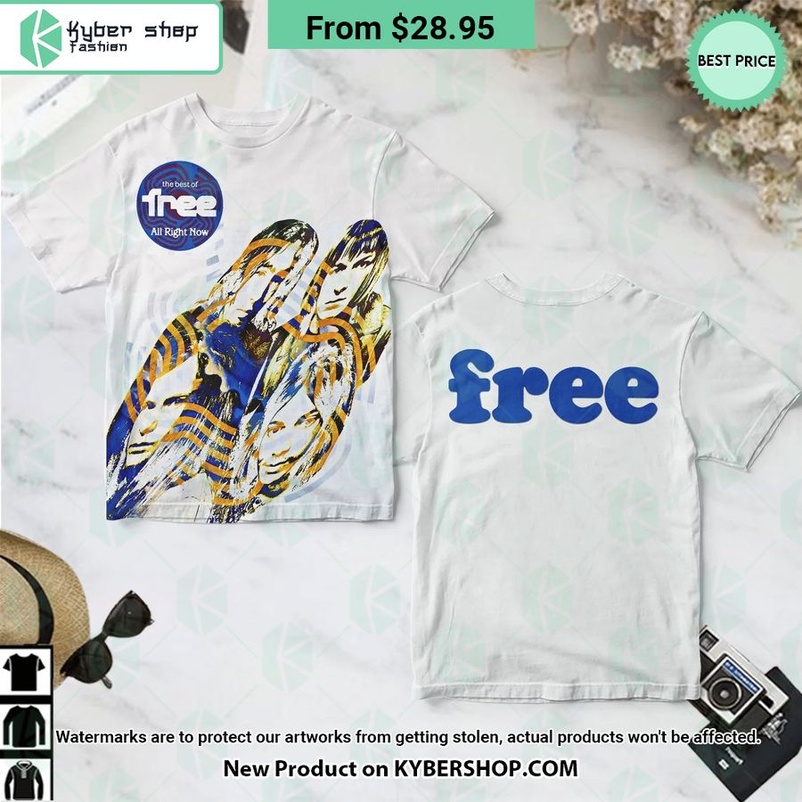 Free Band The Best Of Free All Right Now Album Shirt