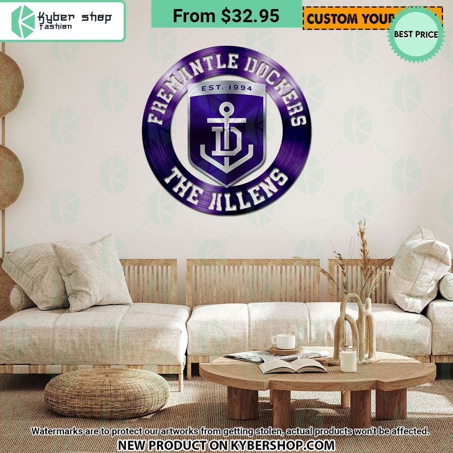 Fremantle Dockers CUSTOM Metal Sign