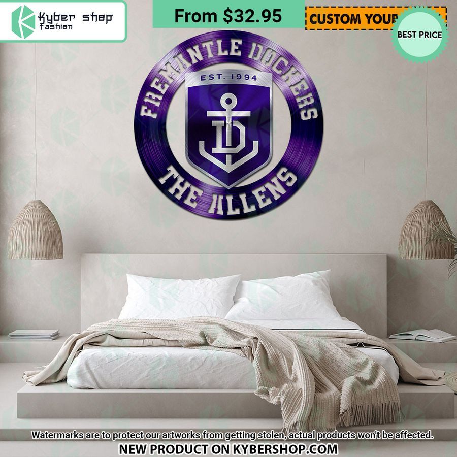 Fremantle Dockers CUSTOM Metal Sign