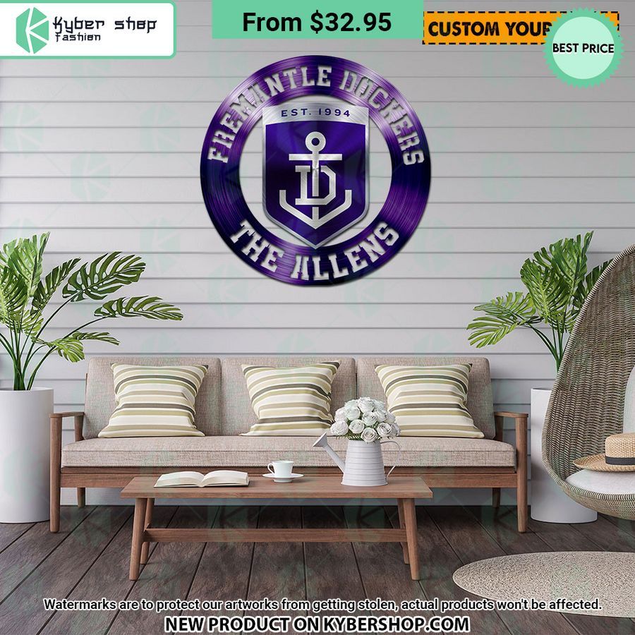 Fremantle Dockers CUSTOM Metal Sign