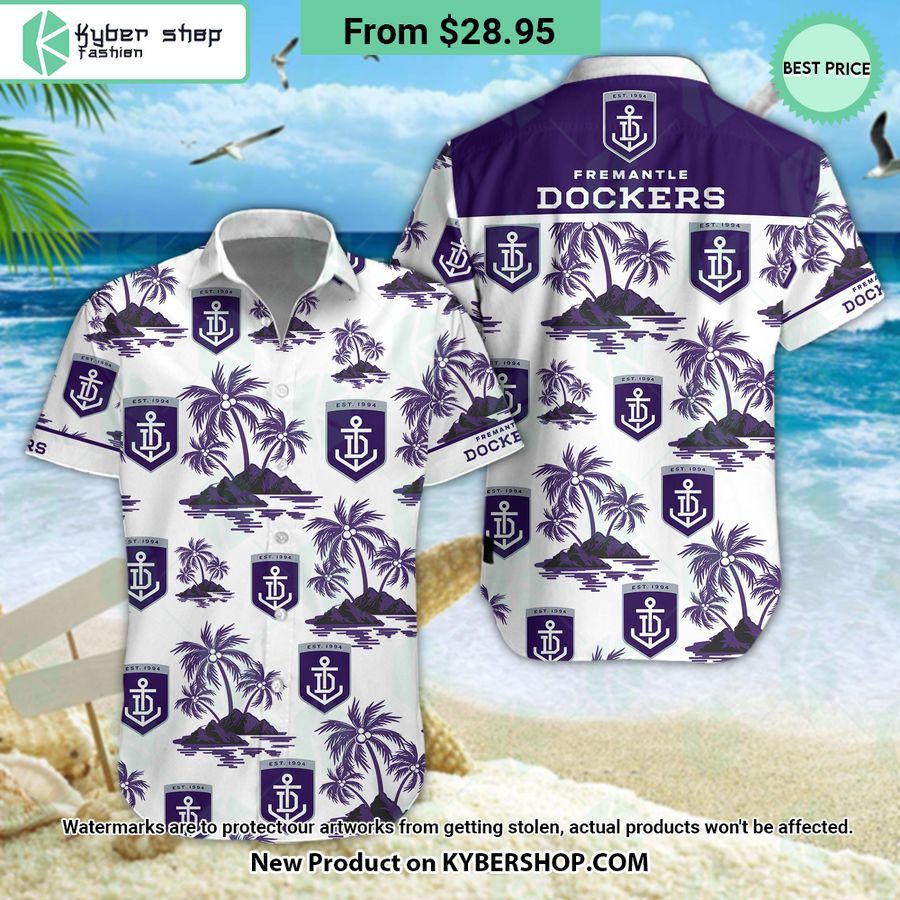Fremantle Football Club Hawaiian Shirt Shorts