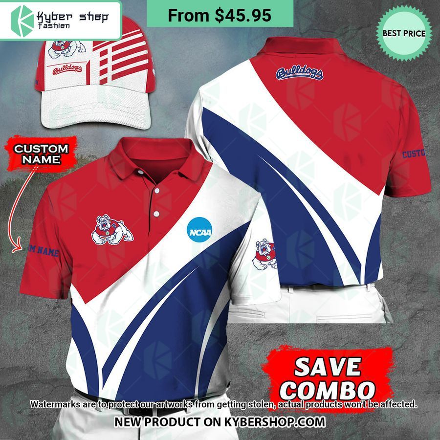Fresno State Bulldogs CUSTOM Polo Shirt, Cap