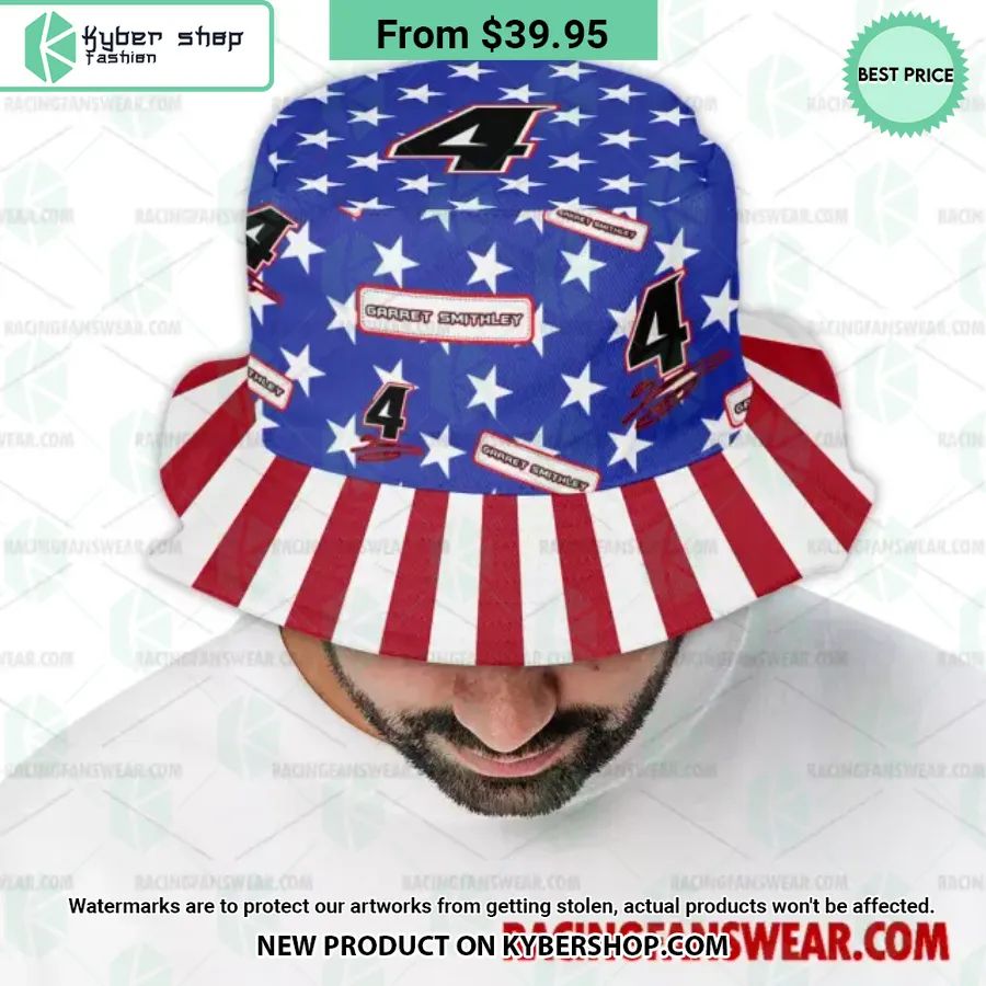 Garret Smithley NASCAR Racing Independence Day Bucket Hat