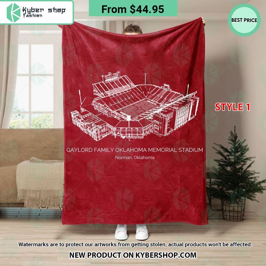 Gaylord Family Oklahoma Memorial Stadium Oklahoma Sooners Blanket