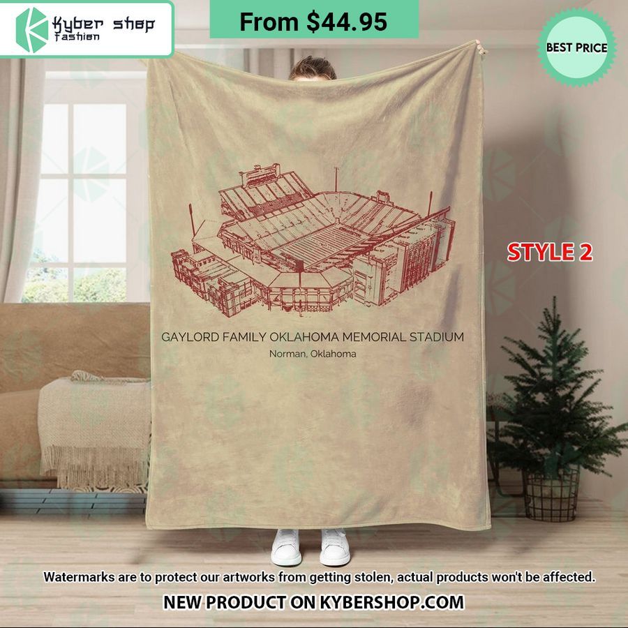 Gaylord Family Oklahoma Memorial Stadium Oklahoma Sooners Blanket