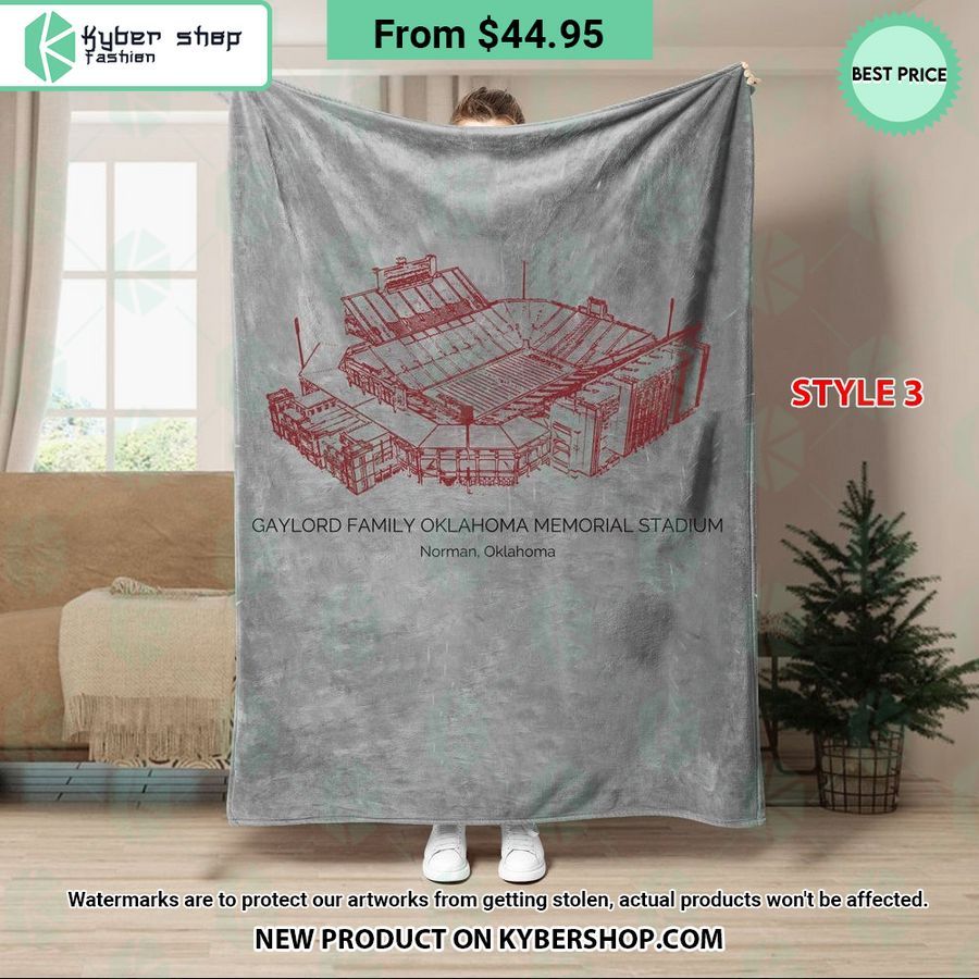 Gaylord Family Oklahoma Memorial Stadium Oklahoma Sooners Blanket