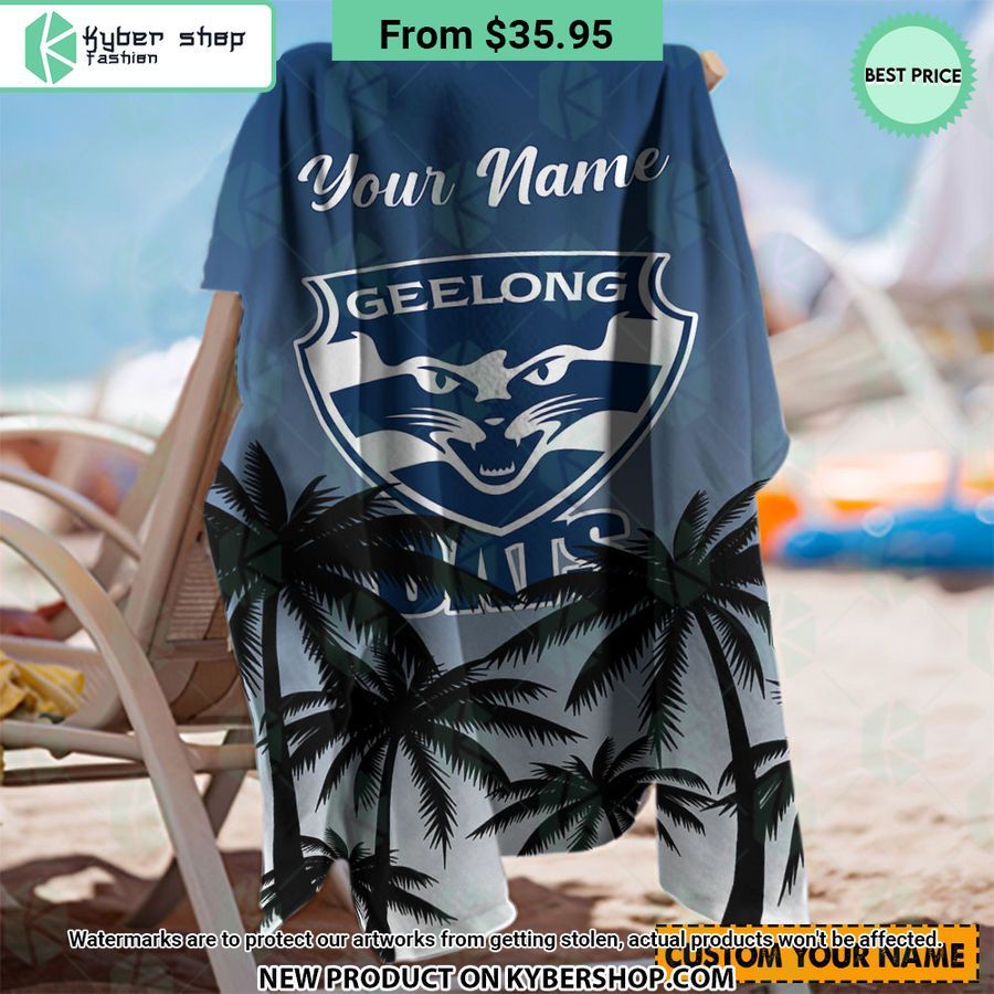 Geelong Cats AFL CUSTOM Beach Towel