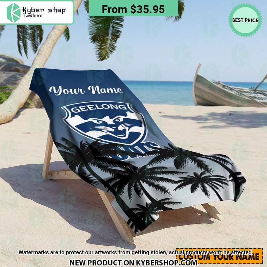 Geelong Cats AFL CUSTOM Beach Towel