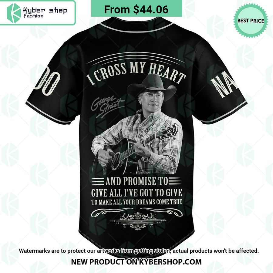 George Starit All My Ex’s Live In Texas CUSTOM Baseball Jersey