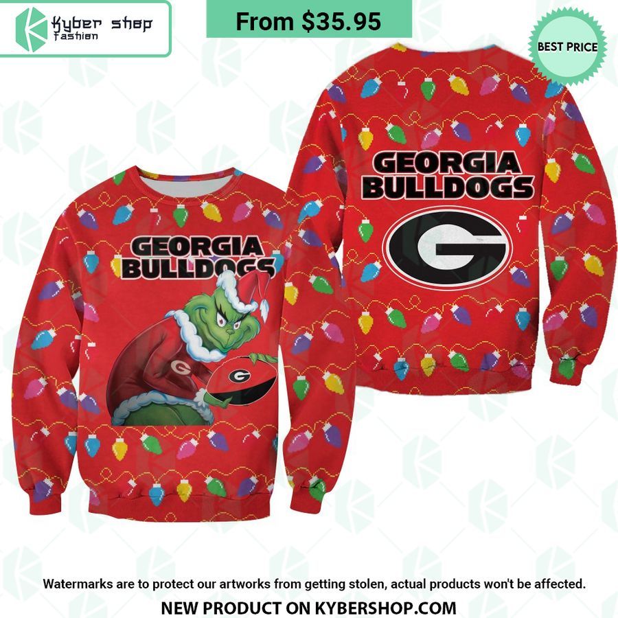 Georgia Bulldogs Grinch Sweater