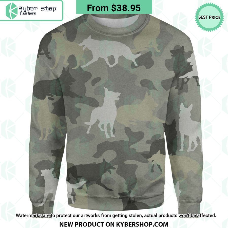 German Shepherd Camo Sweatshirt