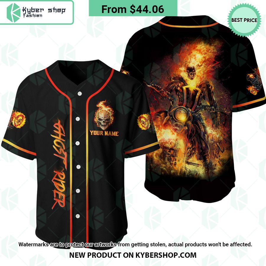 Ghost Rider CUSTOM Baseball Jersey