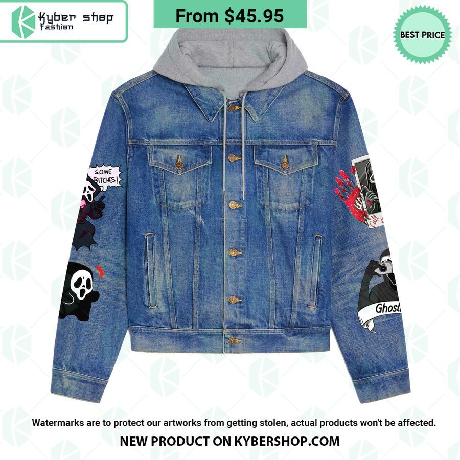 Ghostface I Ghost People All Year Round Hooded Denim Jacket