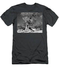 Giant Tree In Botswana Africa Forest In Black And White T-Shirt