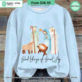Glad Tidings Of Great Joy Nativity Christmas Sweatshirt