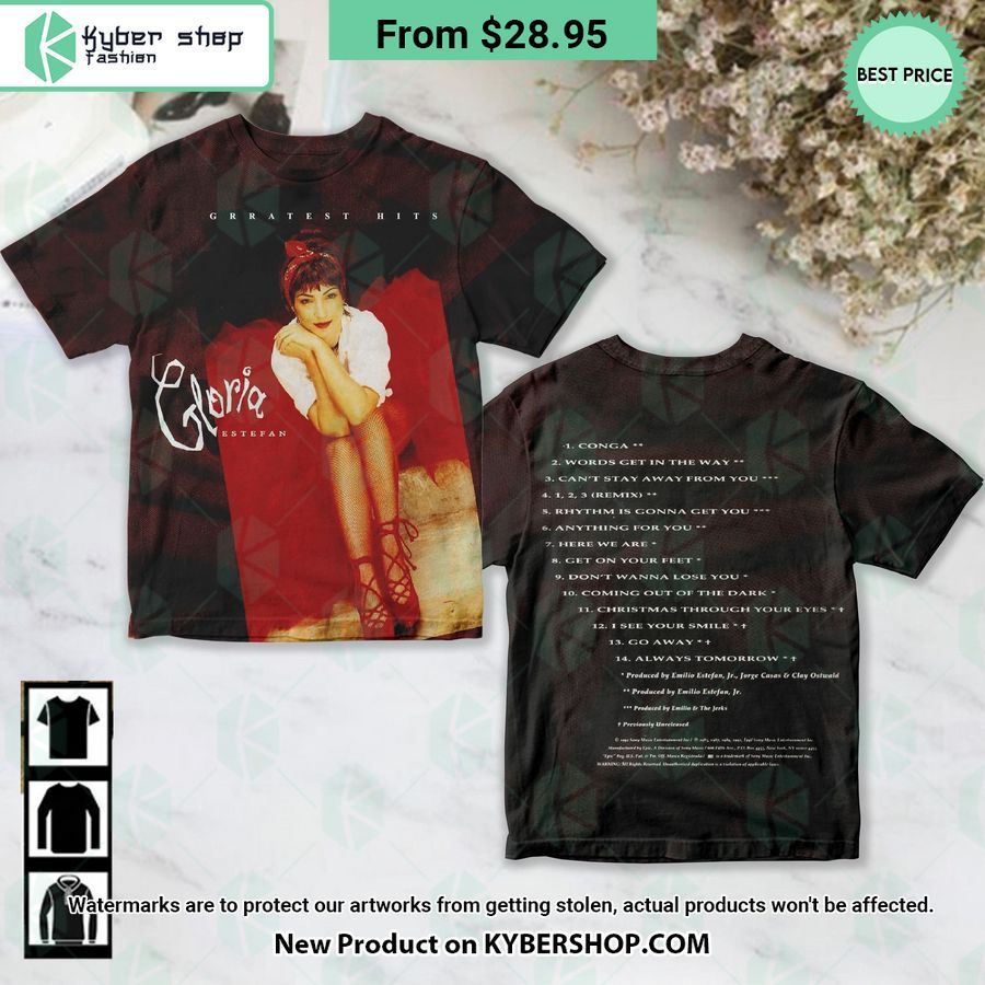 Gloria Estefan Greatest Hits Album Shirt