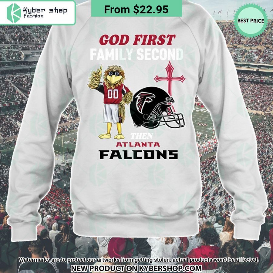 God First Family Second Then Atlanta Falcons Shirt