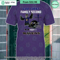 God First Family Second Then Baltimore Ravens Shirt