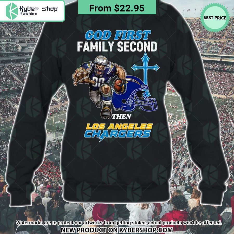God First Family Second Then Los Angeles Chargers Shirt