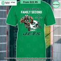 God First Family Second Then New York Jets Shirt