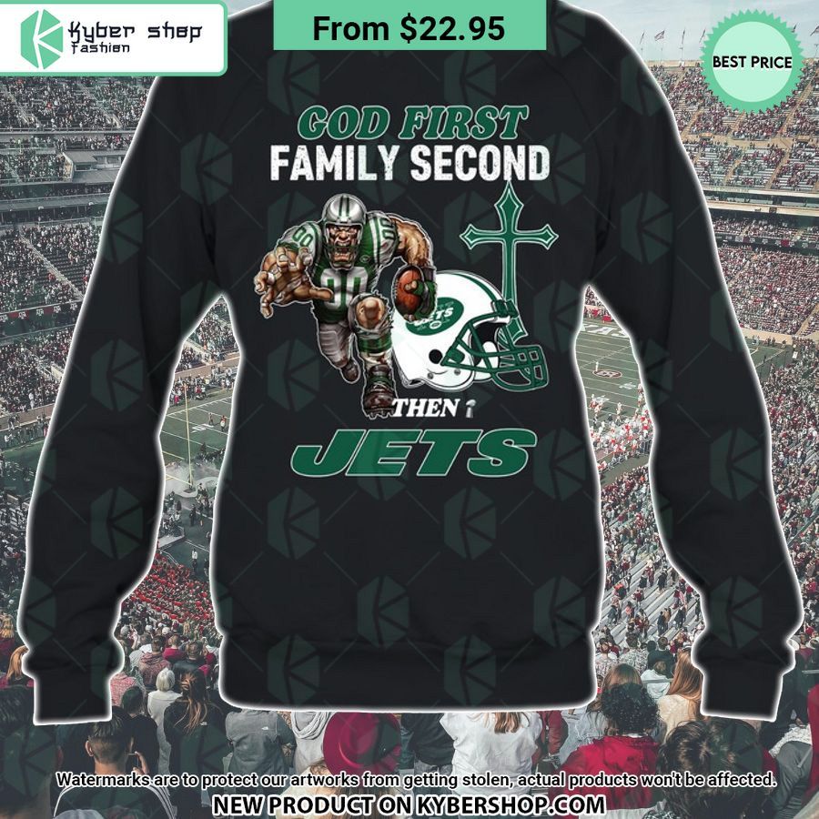 God First Family Second Then New York Jets Shirt