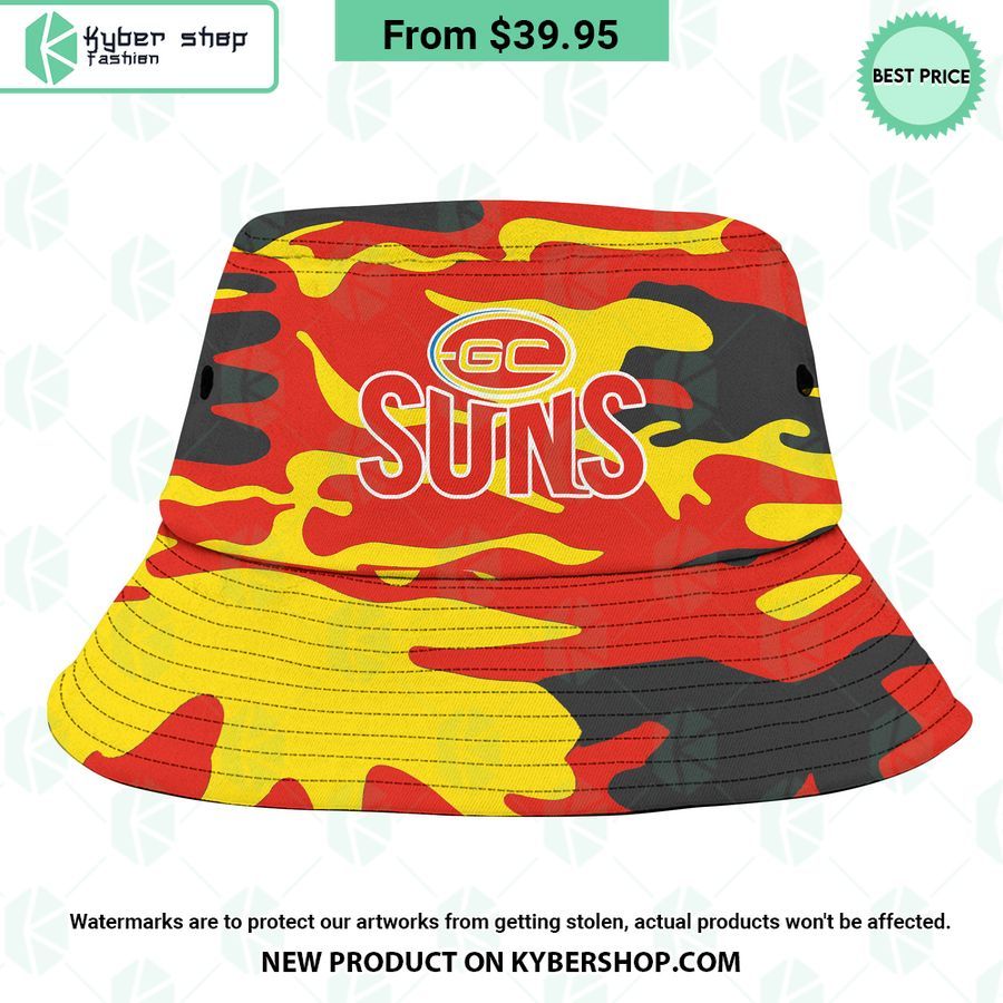 Gold Coast Football Club Camo Bucket Hat
