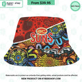 Gold Coast Football Club Indigenous Pattern Bucket Hat