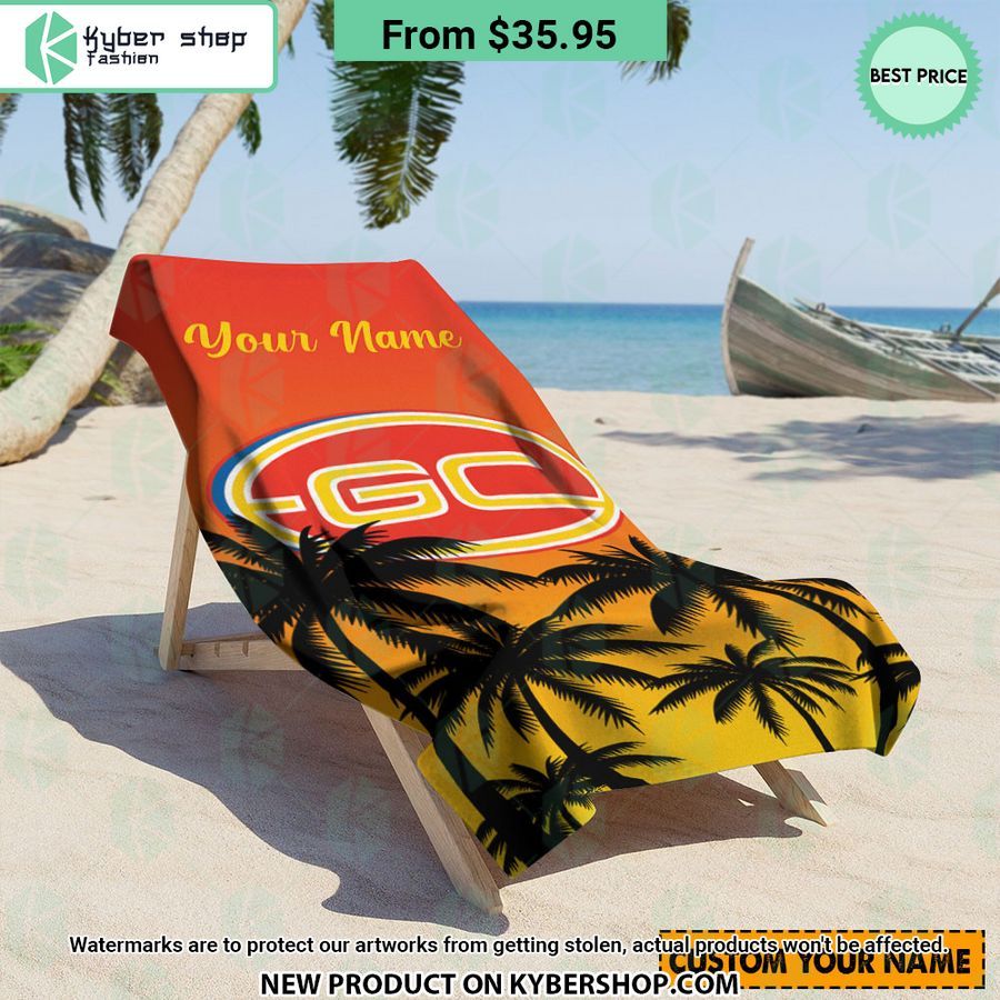 Gold Coast Suns CUSTOM Beach Towel