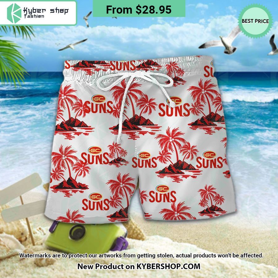 Gold Coast Suns Hawaiian Shirt Shorts
