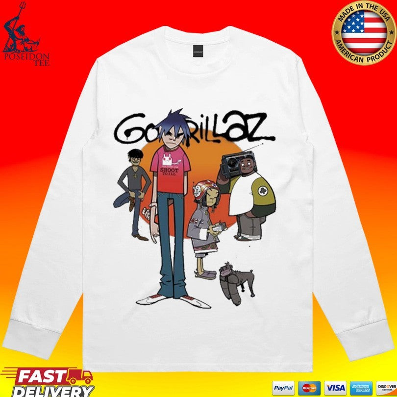 Gorillaz Band Grey T-shirt