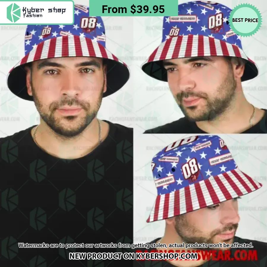 Gray Gaulding NASCAR Racing Independence Day Bucket Hat