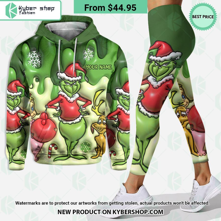 Grinch Christmas CUSTOM Hoodie, Legging