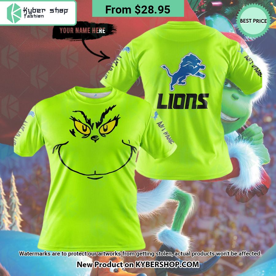 Grinch Detroit Lions CUSTOM Hoodie, Shirt
