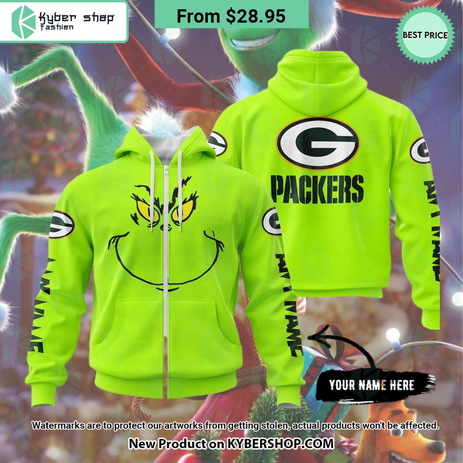 Grinch Green Bay Packers CUSTOM Hoodie, Shirt