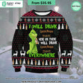 Grinch I Will Drink Captain Morgan Everywhere Sweater