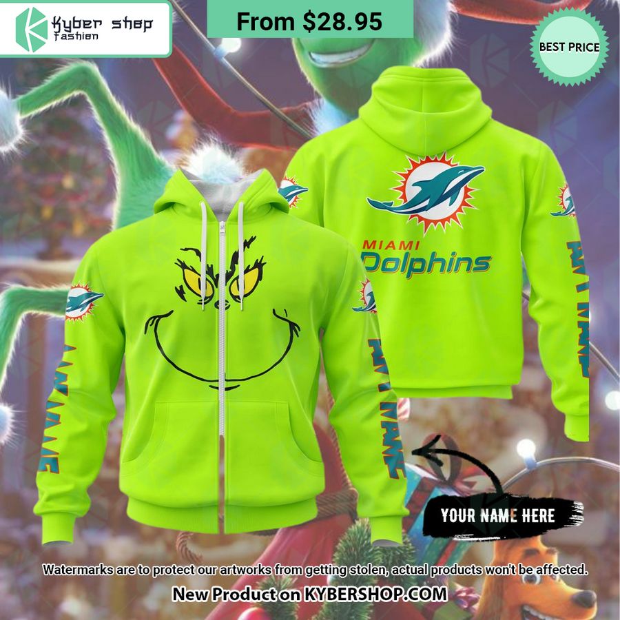 Grinch Miami Dolphins CUSTOM Hoodie, Shirt