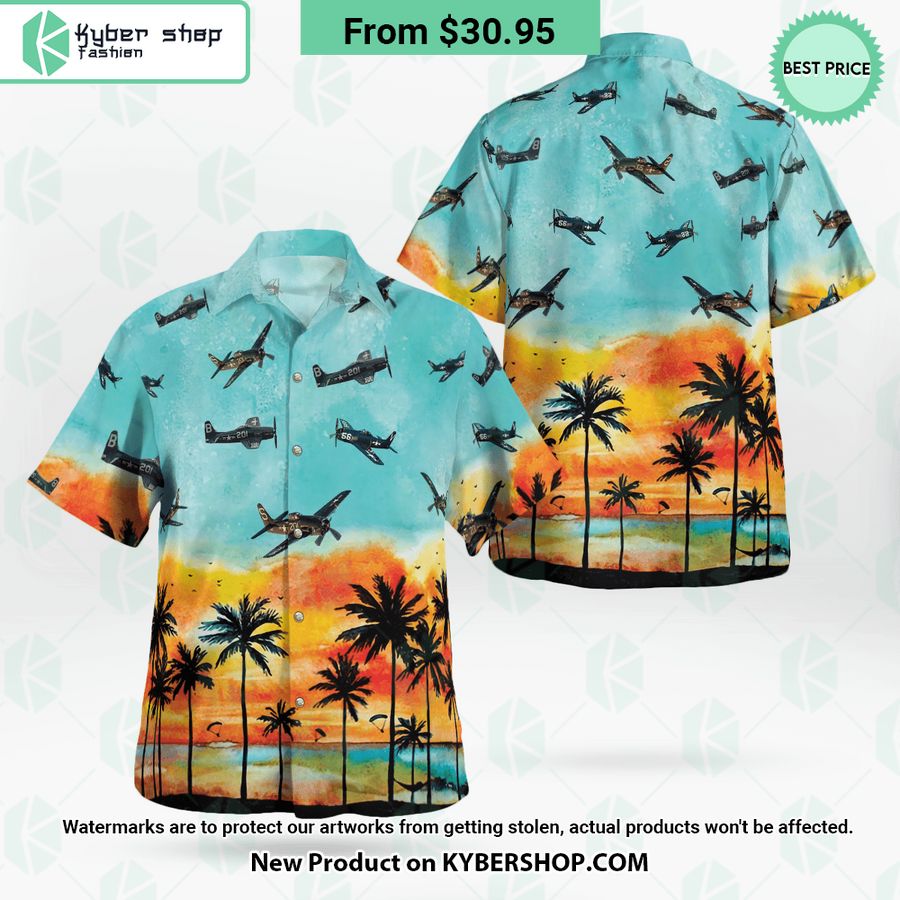 Grumman F8F Bearcat Hawaiian Shirt