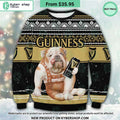 Guinness Bulldog Ugly Christmas Sweater