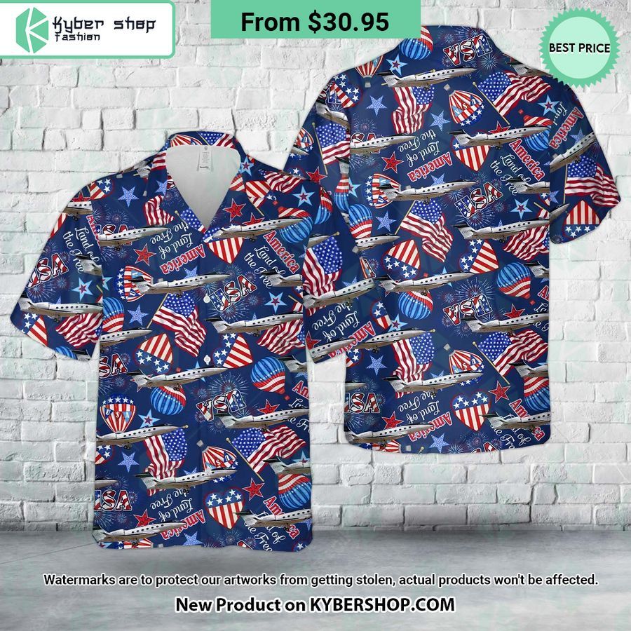 Gulfstream G500 4th Of July Hawaiian Shirt