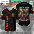 Gun N’ Roses Skull Appetite for Destruction CUSTOM Baseball Jersey