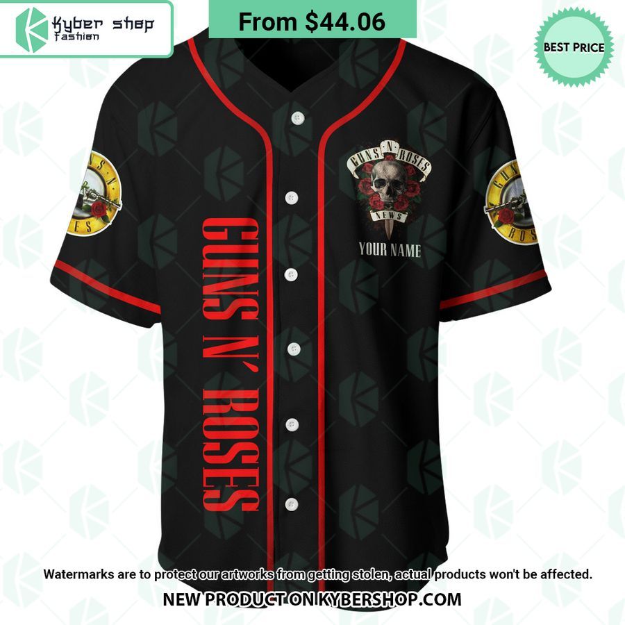 Gun N’ Roses Welcome To The Jungle CUSTOM Baseball Jersey