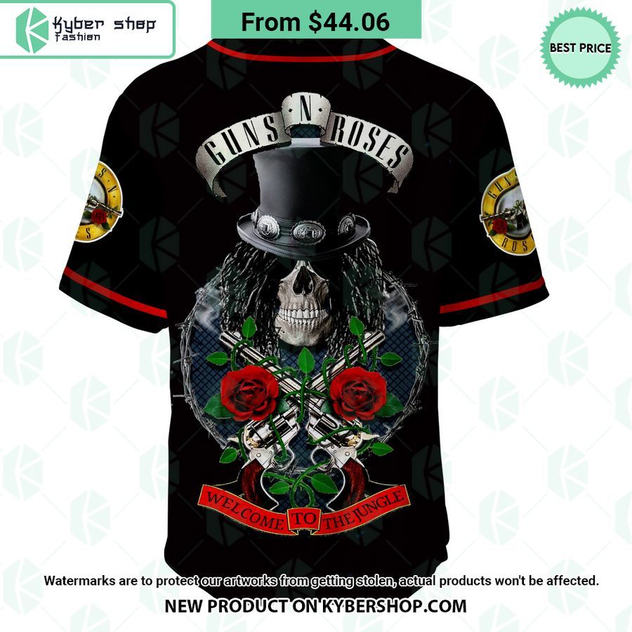 Gun N’ Roses Welcome To The Jungle CUSTOM Baseball Jersey