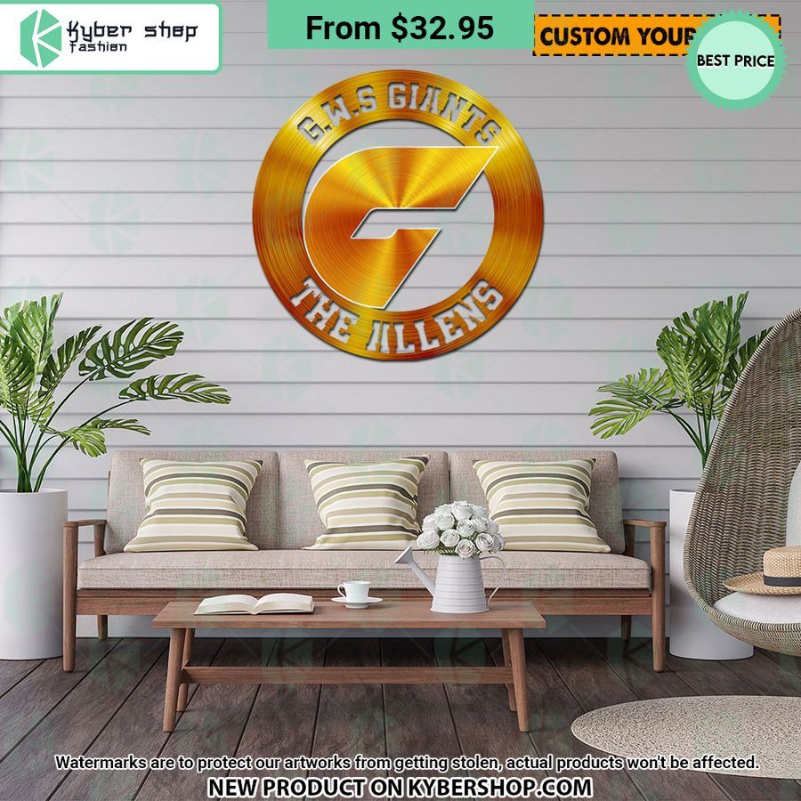 GWS Giants CUSTOM Metal Sign