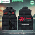 Haas F1 CUSTOM Sleeveless Puffer Down Jacket